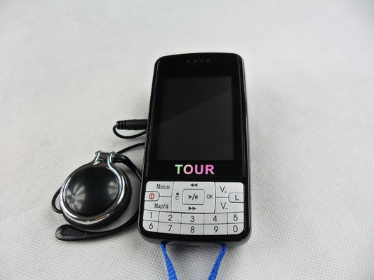 007B التلقائي نظام الدليل السياحي مع شاشة LCD ، أسود دليل الصوت الرقمي